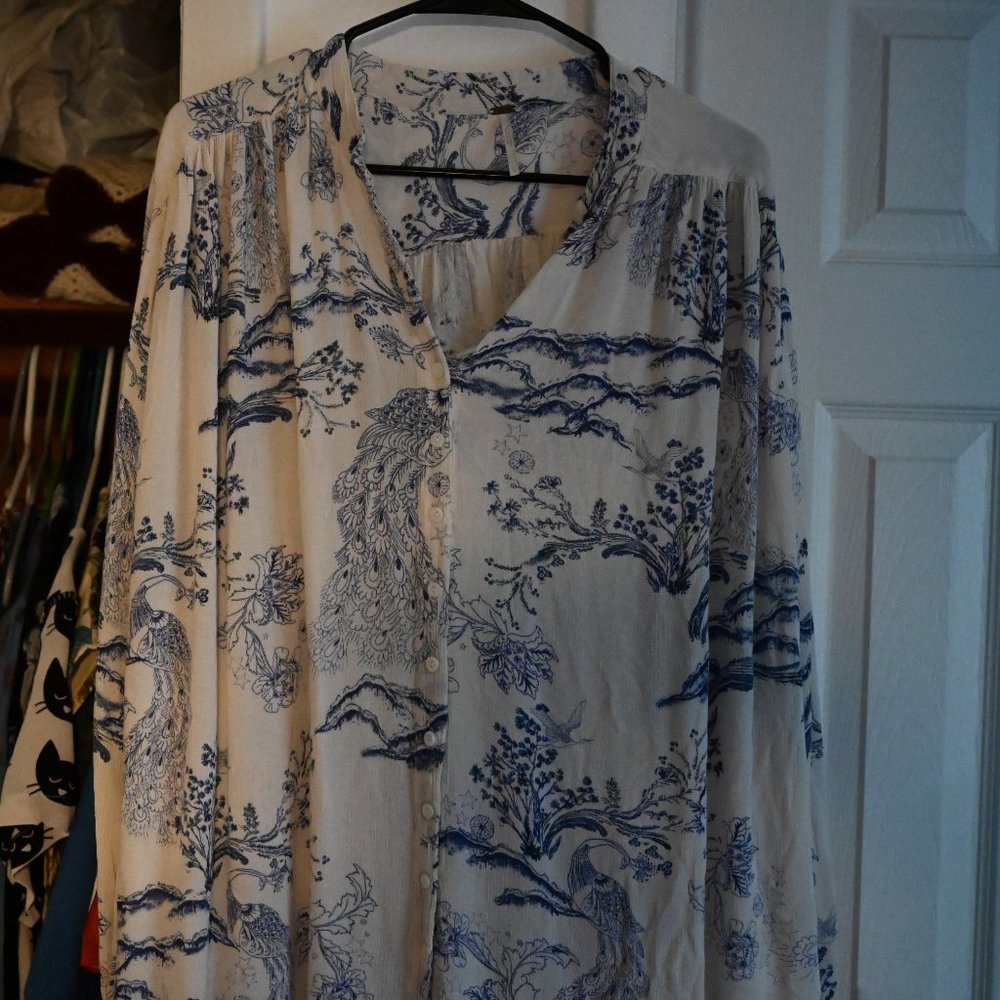 Free People flowy shirt - Picture 2 of 3